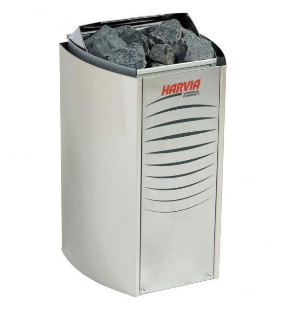 Soba sauna Harvia Vega Compact BC35E Inox, 3,5kW, fara panou de comanda
