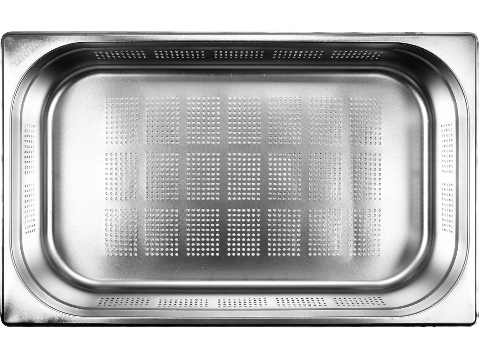RECIPIENT PERFORAT GN1/1, OȚEL INOXIDABIL, 100MM, 12.5L YATO YG-00343