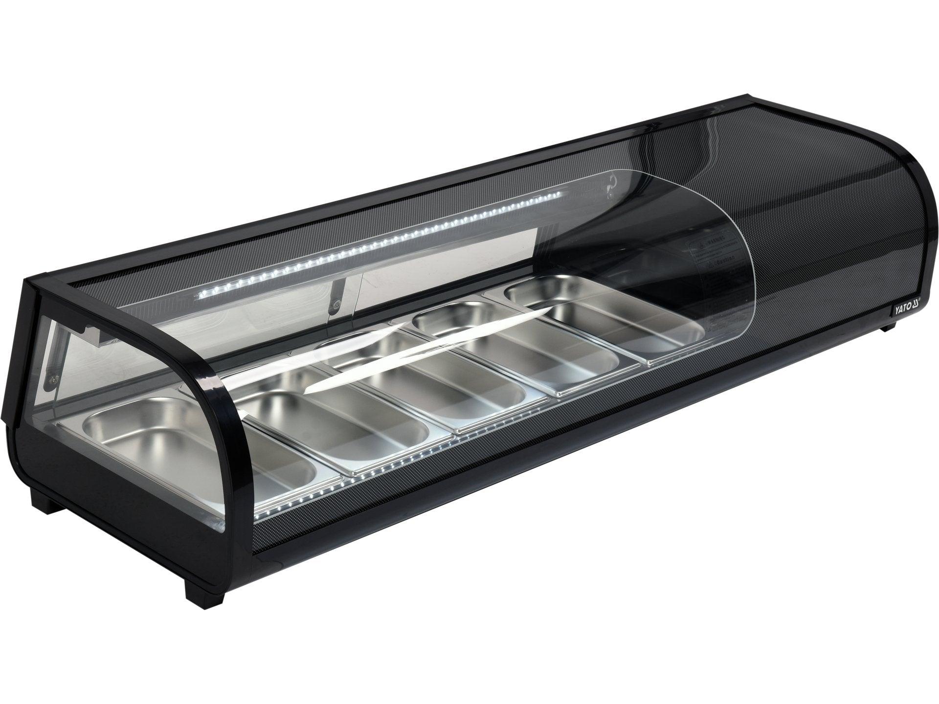 VITRINĂ FIRGORIFICĂ 5X1/3 GN, 135X42X26,5CM YATO YG-05001