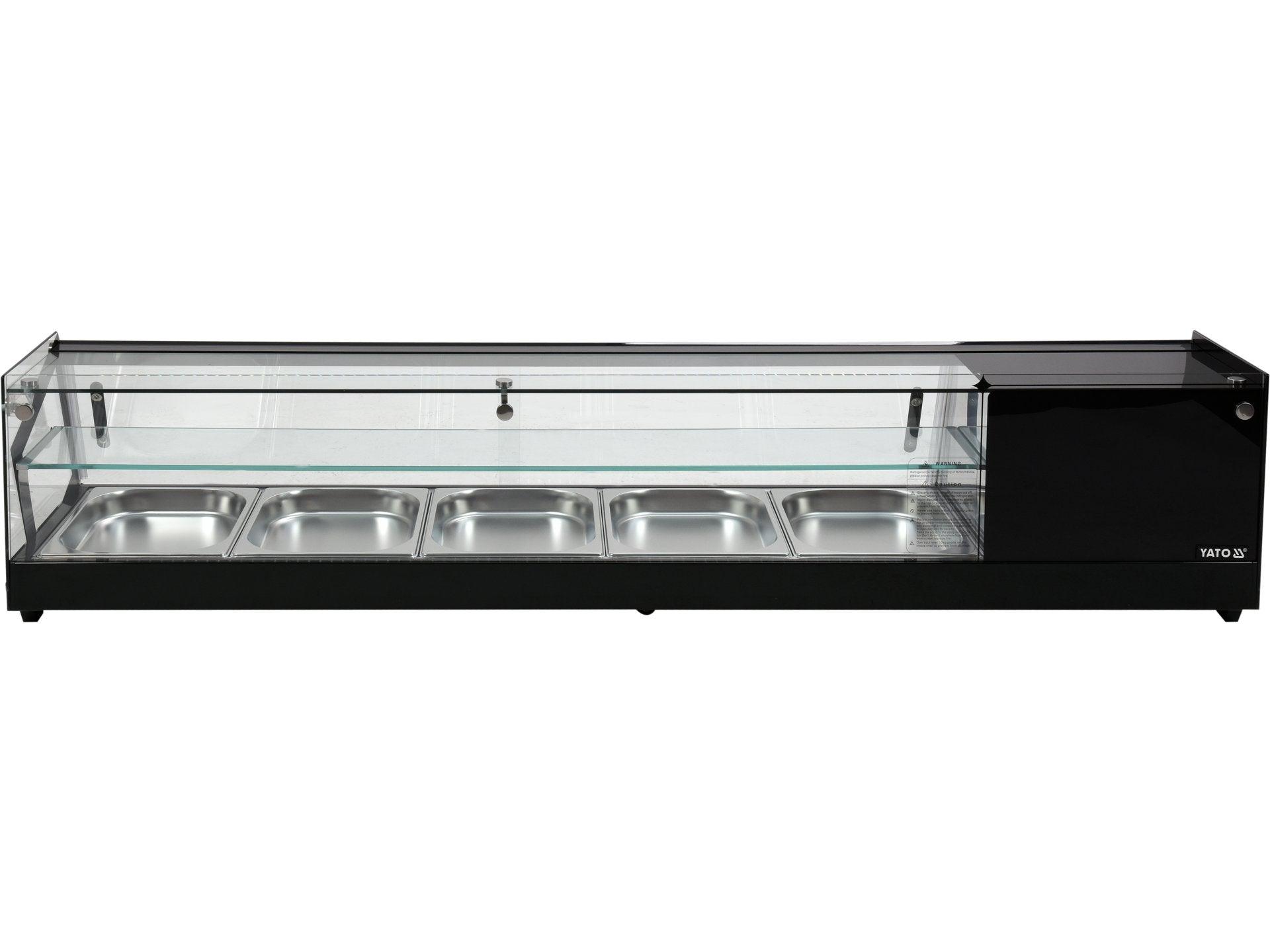 VITRINĂ FIRGORIFICĂ 5X1/2GN, 175X39X37CM YATO YG-05007