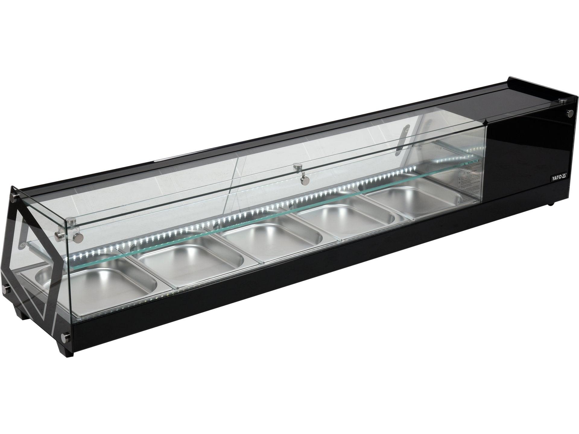 VITRINĂ FIRGORIFICĂ 5X1/2GN, 175X39X37CM YATO YG-05007