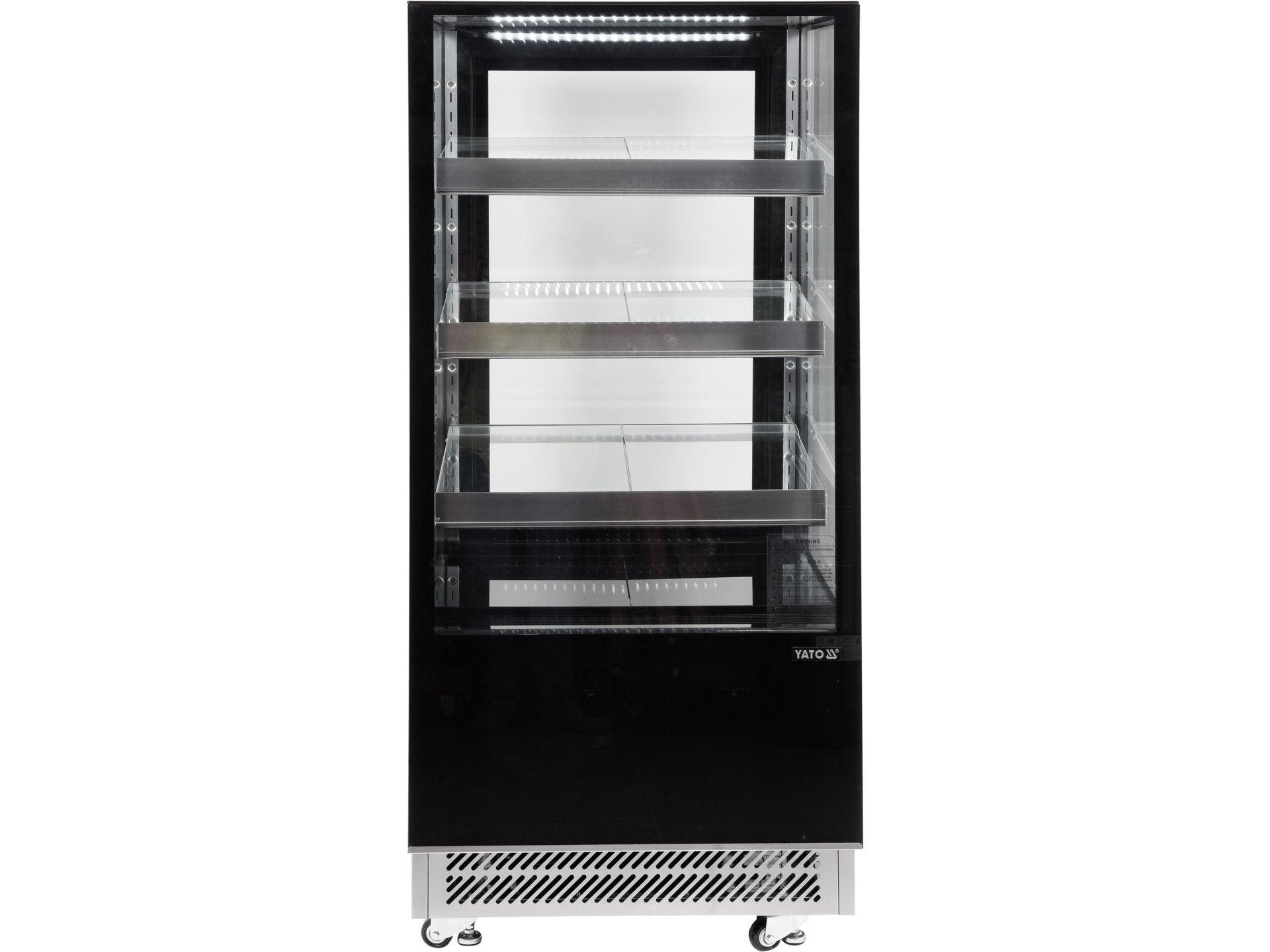 VITRINĂ FIRGORIFICĂ CU REFRIGERARE 300L - NEGRU YATO YG-05040
