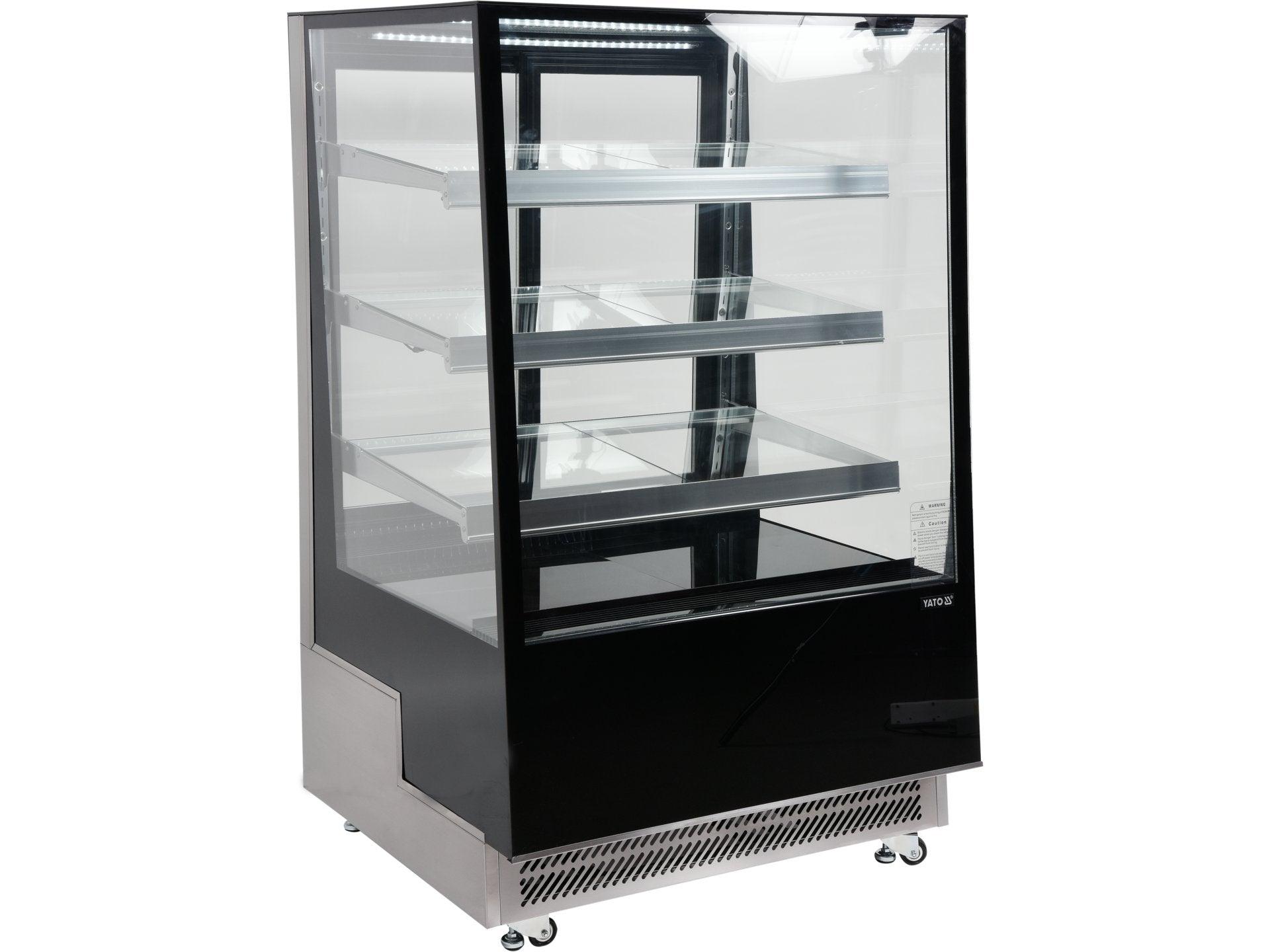 VITRINĂ FIRGORIFICĂ CU REFRIGERARE 400L - NEGRU YATO YG-05045