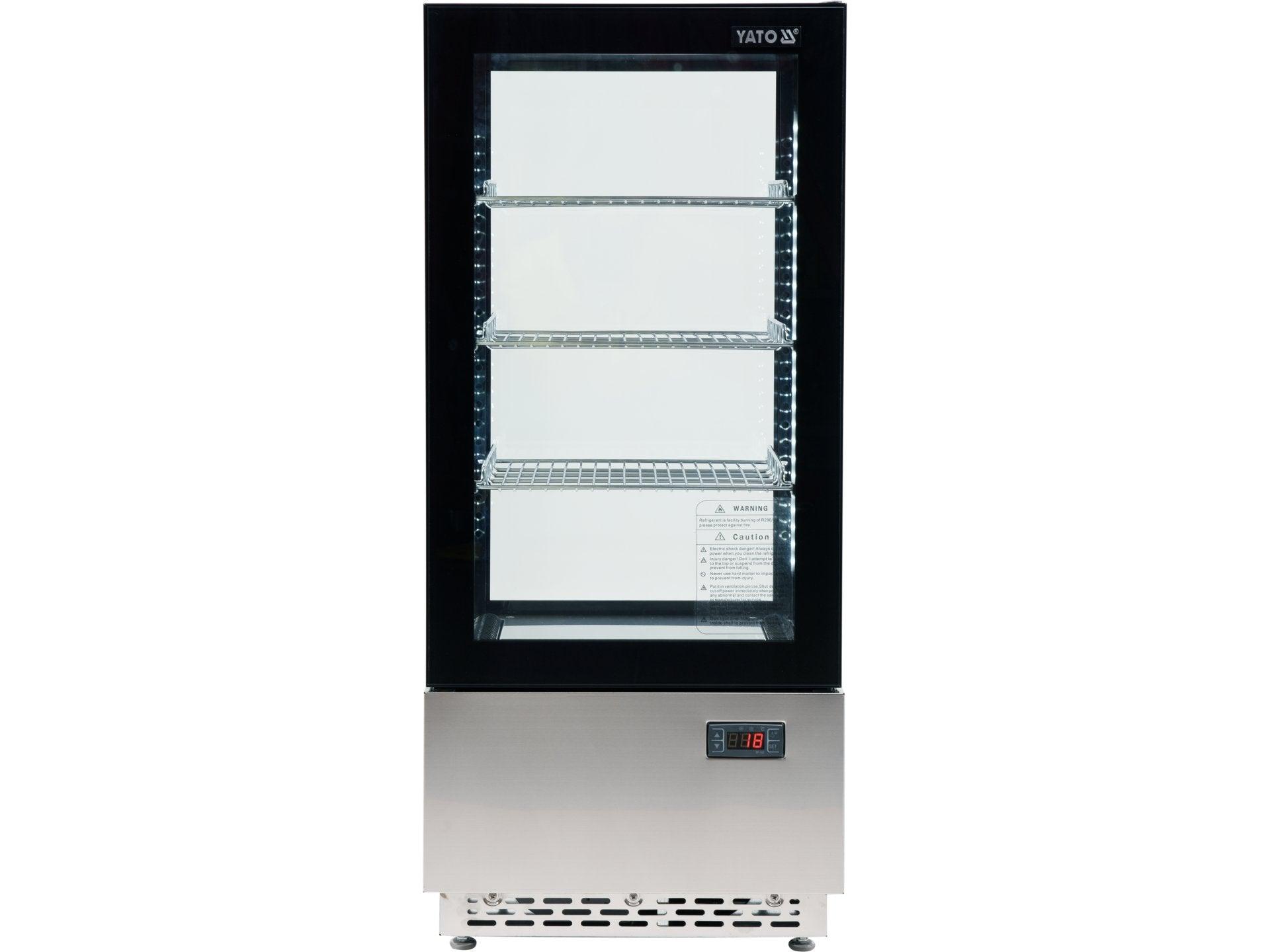 VITRINĂ FIRGORIFICĂ PRĂJITURI, 78L, 43X39X98CM - NEGRU YATO YG-05060