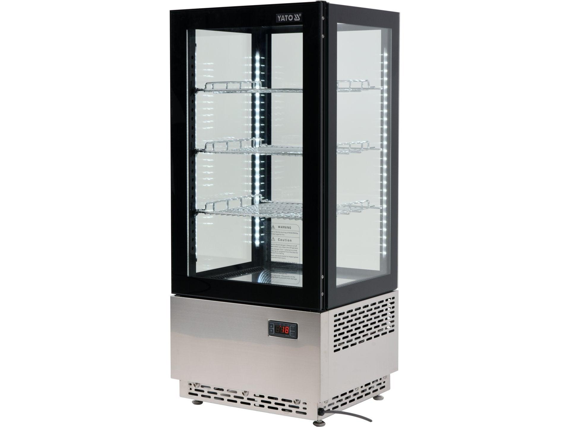 VITRINĂ FIRGORIFICĂ PRĂJITURI, 78L, 43X39X98CM - NEGRU YATO YG-05060
