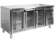 MASĂ RECE, 417L, 1795X700X850MM, 3 UȘI DIN STICLĂ YATO YG-05257