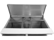 MASĂ RECE PENTRU SALATE, 2 UȘI ȘI CAPAC, 240L YATO YG-05262