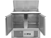 MASĂ RECE PENTRU SALATE, 2 UȘI ȘI CAPAC, 240L YATO YG-05262