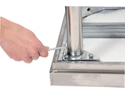 MASĂ DE LUCRU 1400X600XH850+100MM CU SPAȚIU DE DEPOZITARE ȘI TĂBLIE YATO YG-09023