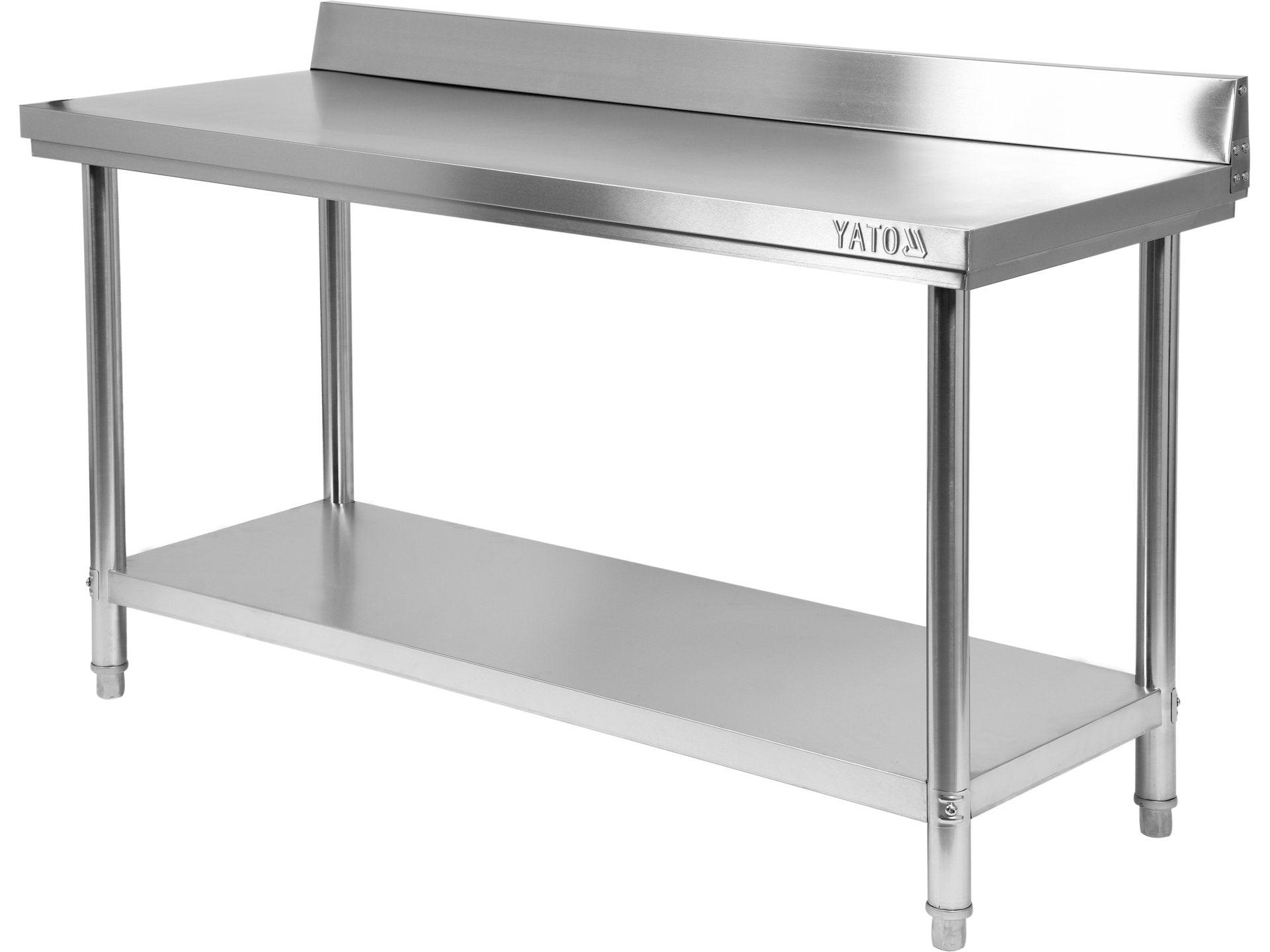 MASĂ DE LUCRU 1500X600XH850+100MM CU SPAȚIU DE DEPOZITARE ȘI TĂBLIE YATO YG-09024