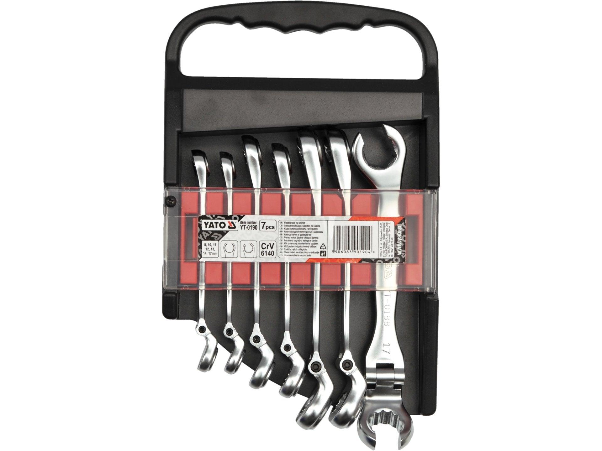 SET CHEI INELARE CU ARTICULAȚIE 8-17MM YATO YT-0190