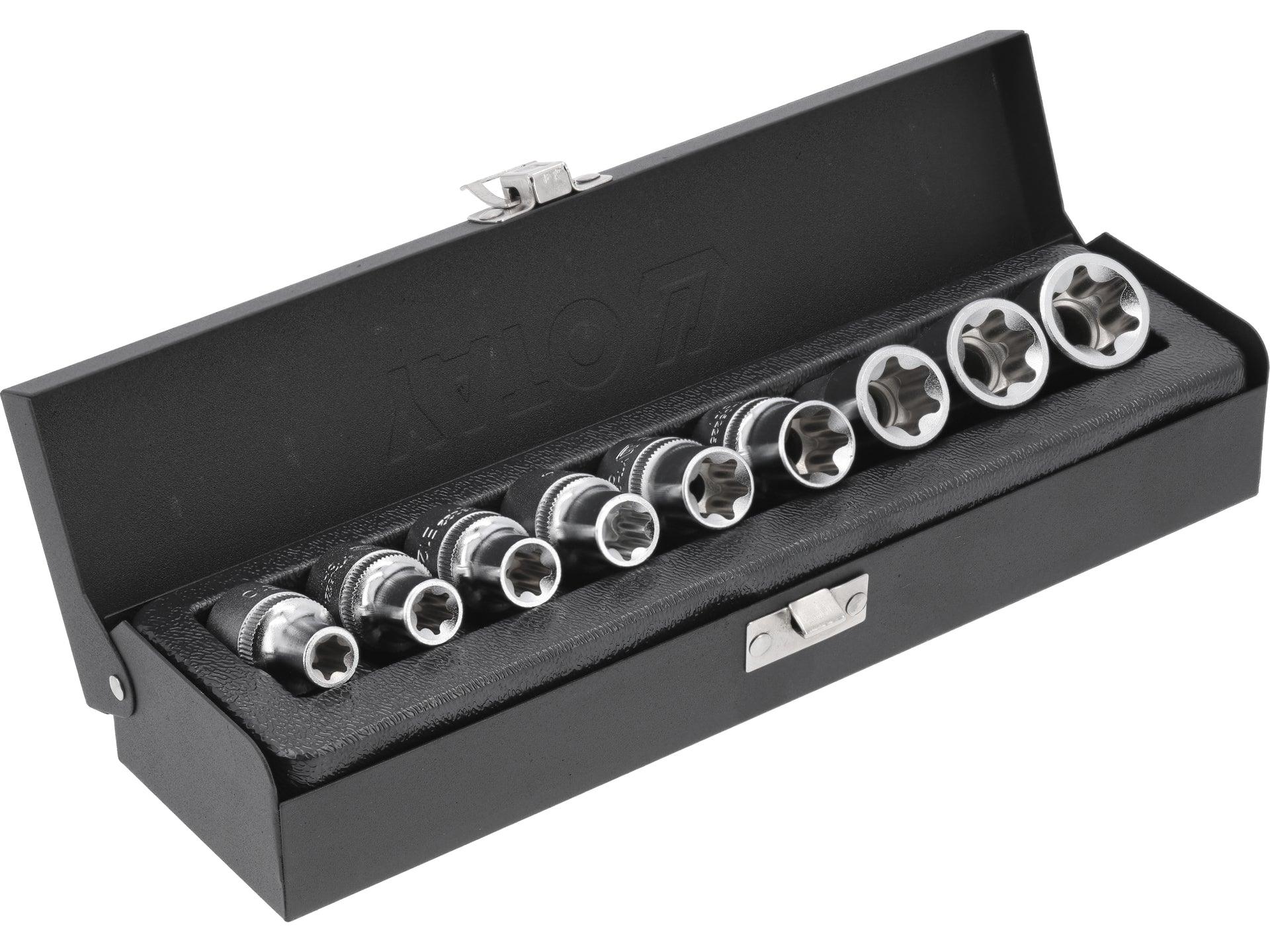 TRUSĂ TUBULARE CR-V, 9 BUC, E10-E24 YATO YT-0521