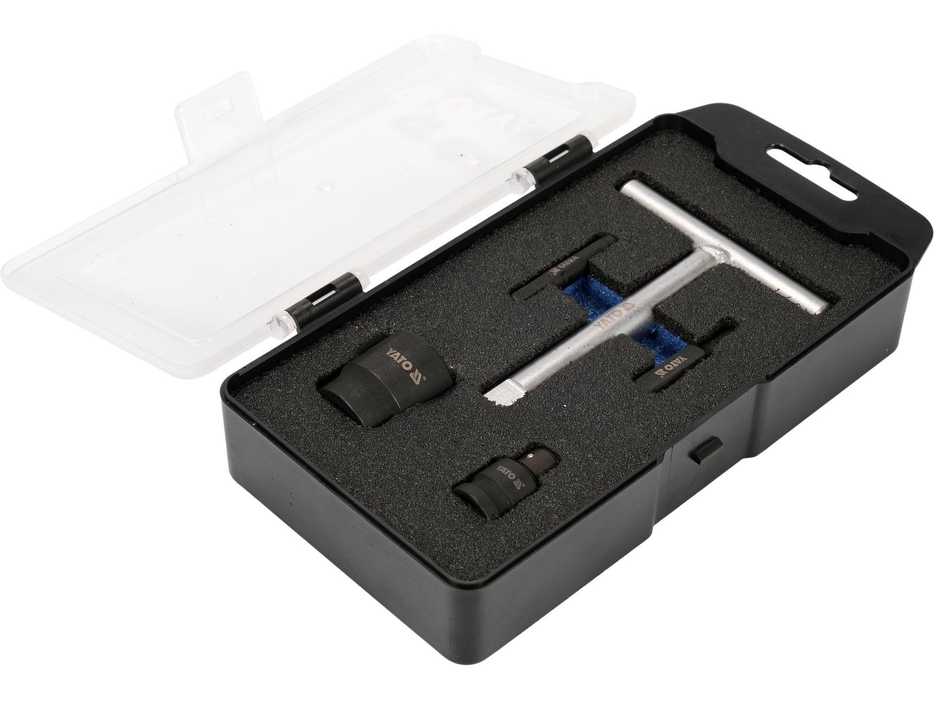 SET CHEI PENTRU BUȘOANE ULEI DE PLASTIC, 5 PIESE YATO YT-05980