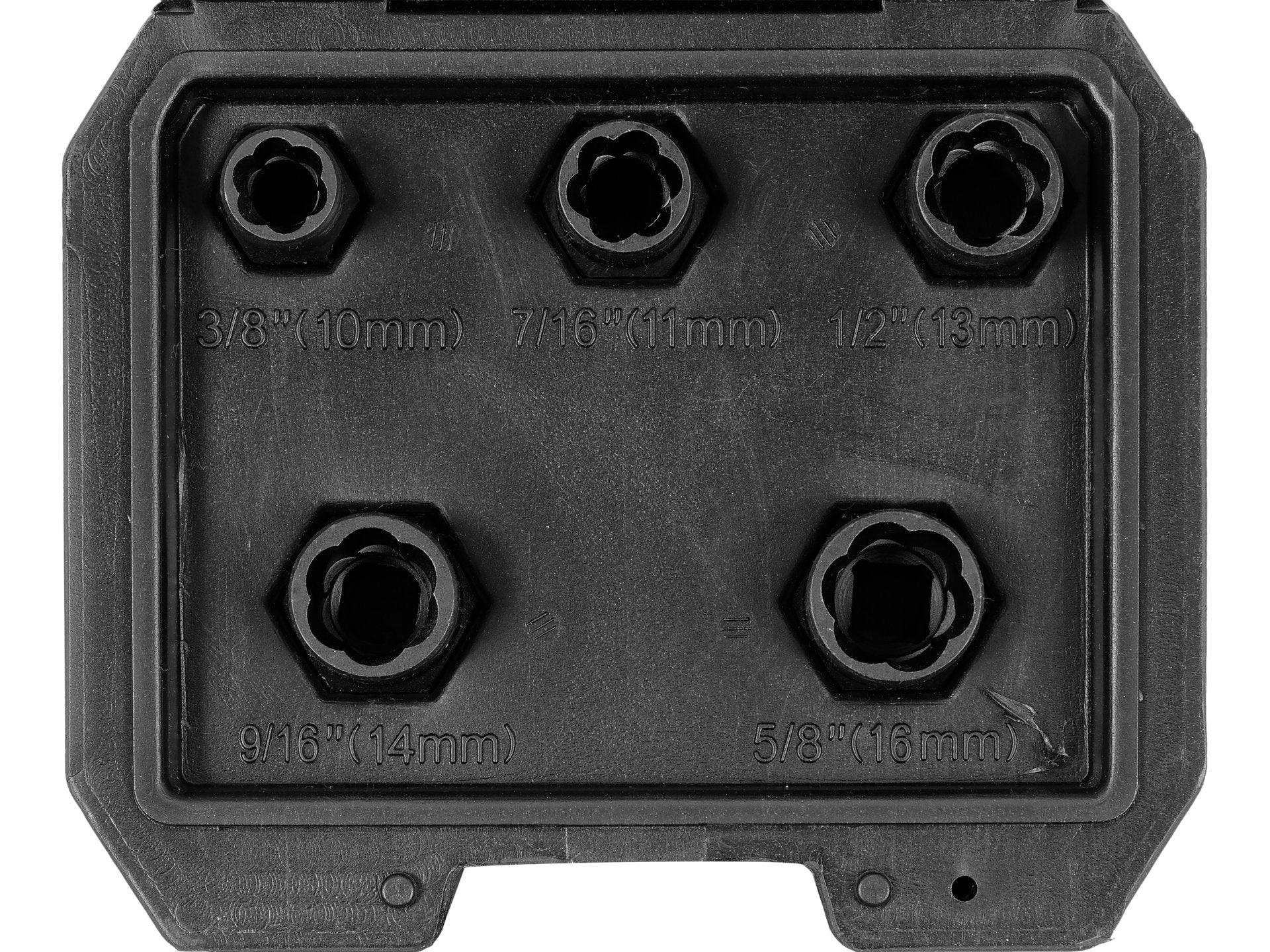 SET EXTRACTOR ȘURUBURI ȘI PIULIȚE, 5 PIESE YATO YT-06038