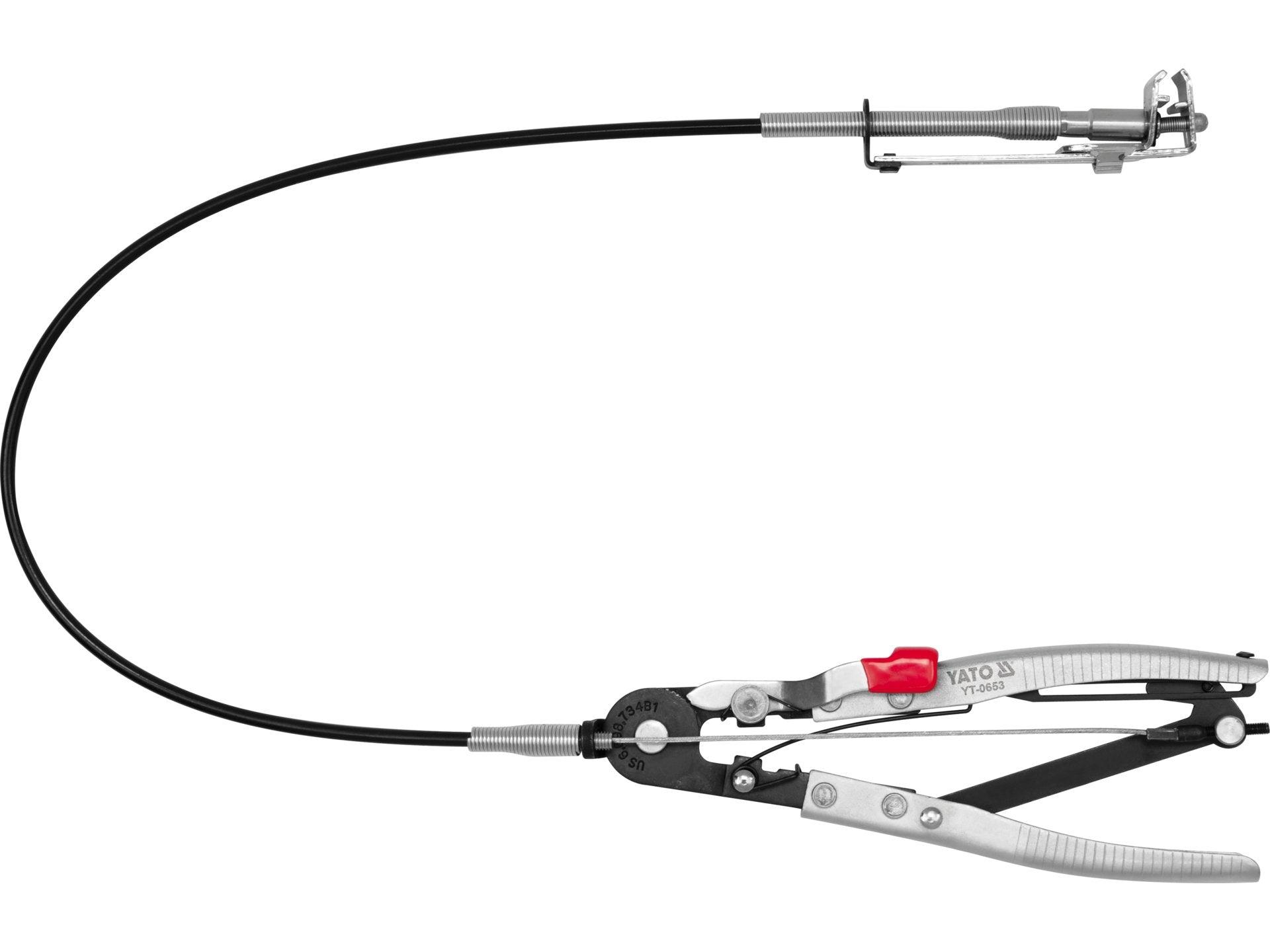 CLEȘTE PENTRU COLIERE FURTUN, CU CABLU YATO YT-0653