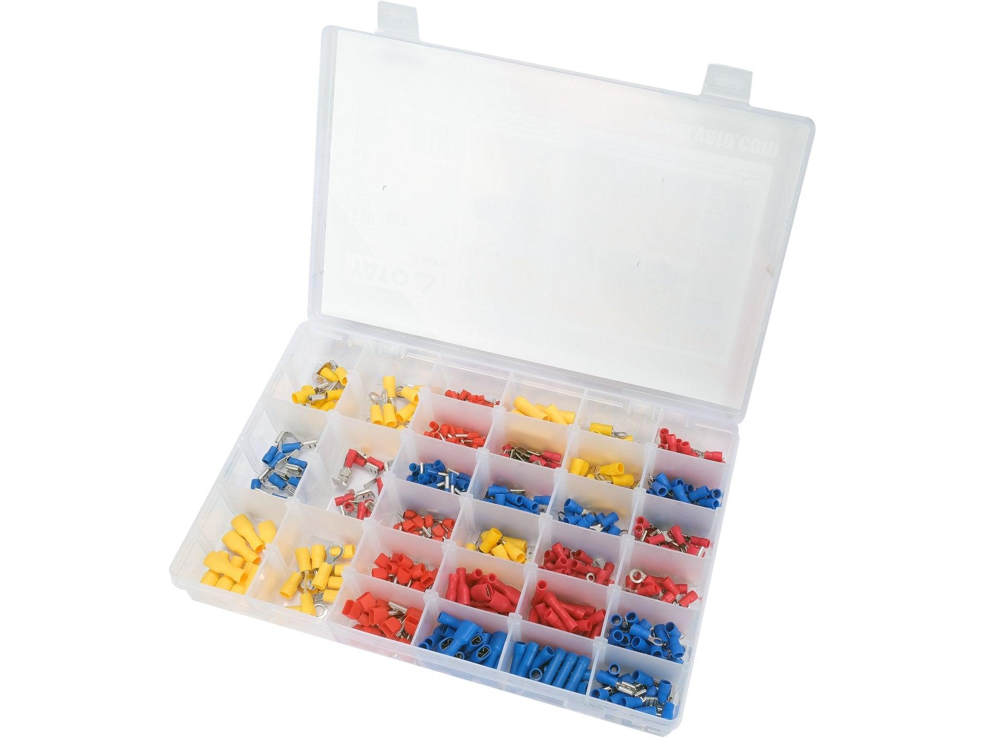 SET  600 DE CONECTORI DIN ALAMĂ ȘI PVC PENTRU CABLURI ELECTRICE YATO YT-068913