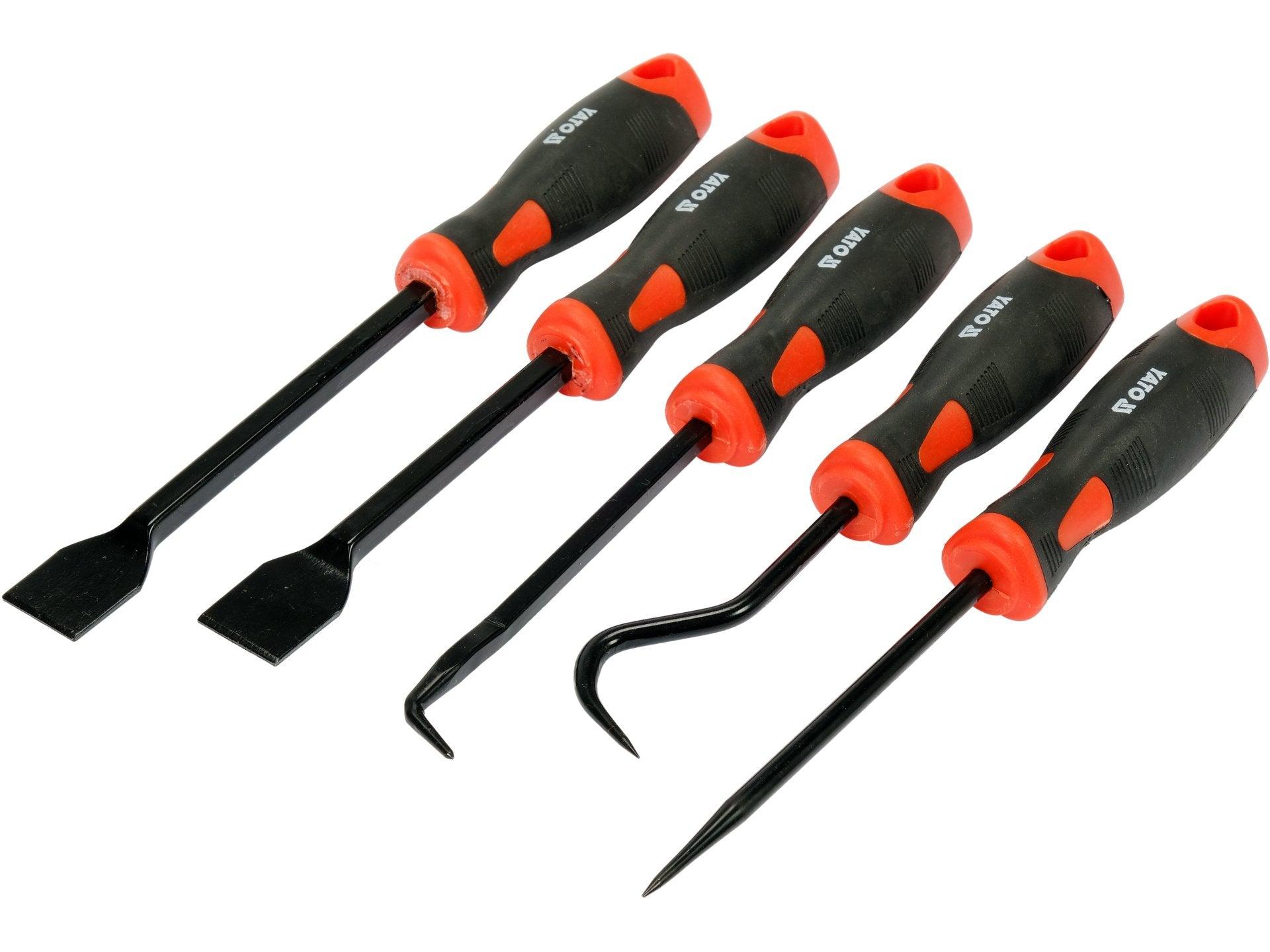 SET CÂRLIGE ȘI RACLETE PENTRU EXTRAS GARNITURI, 5 PIESE YATO YT-08422