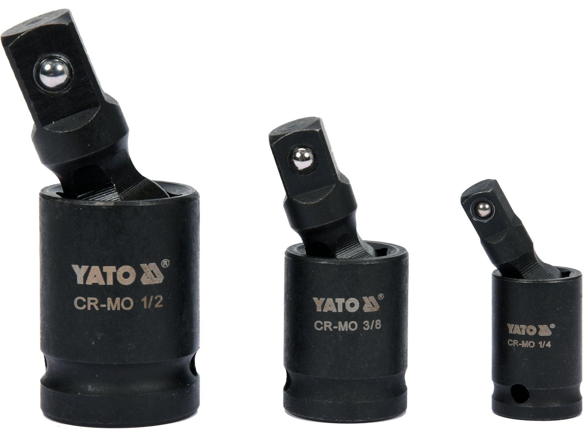 SET ARTICULAȚIE CARDANICĂ IMPACT 1/4'', 3/8'', 1/2'' YATO YT-10643