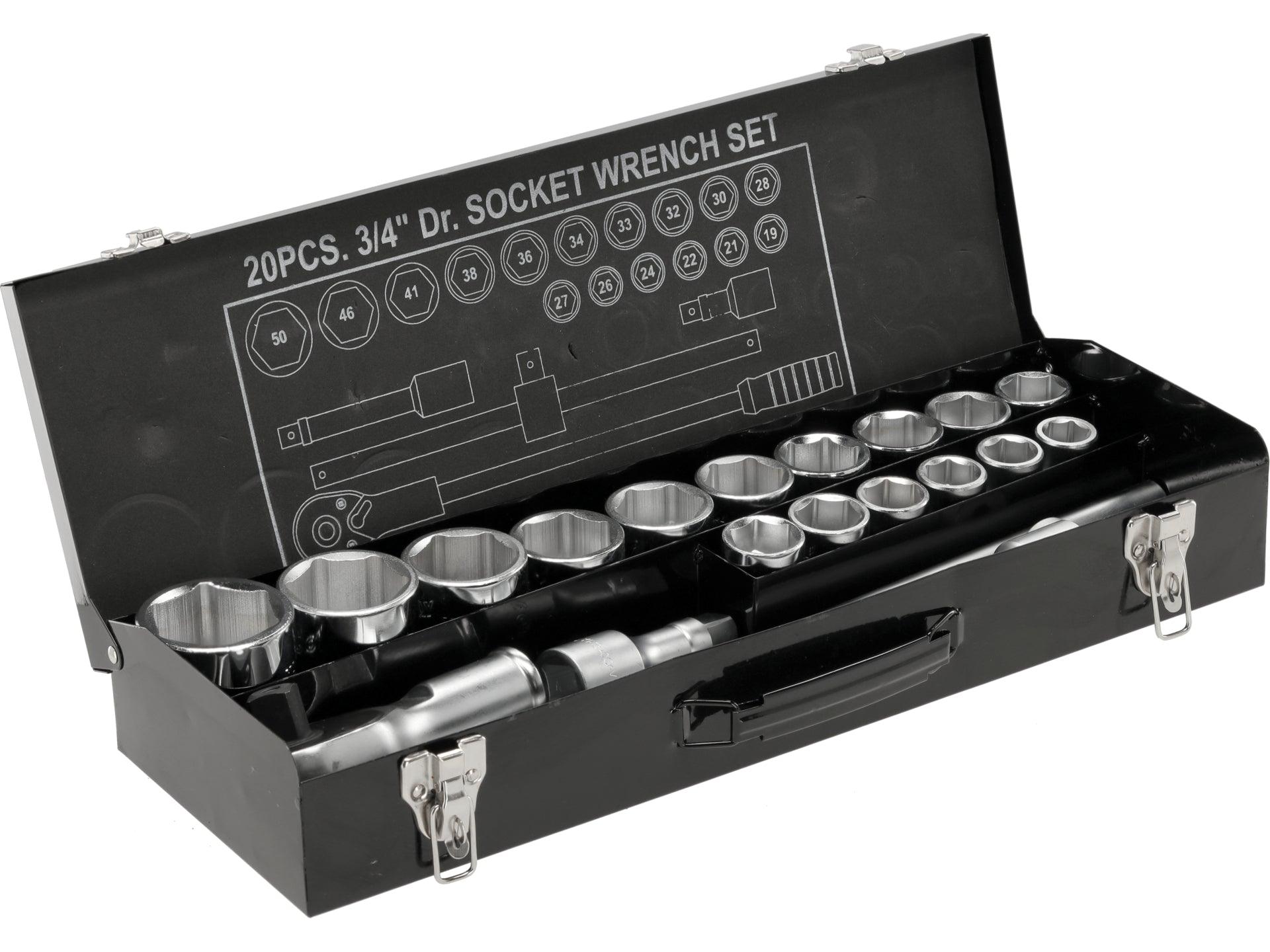 SET CHEI TUBULARE HEXAGONALE 3/4'', 21 BUC YATO YT-1335