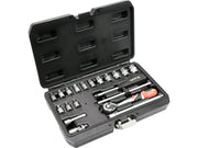 TRUSĂ TUBULARE+ANTRENOR, 20 BUC, 1/4'', CR-V YATO YT-14491