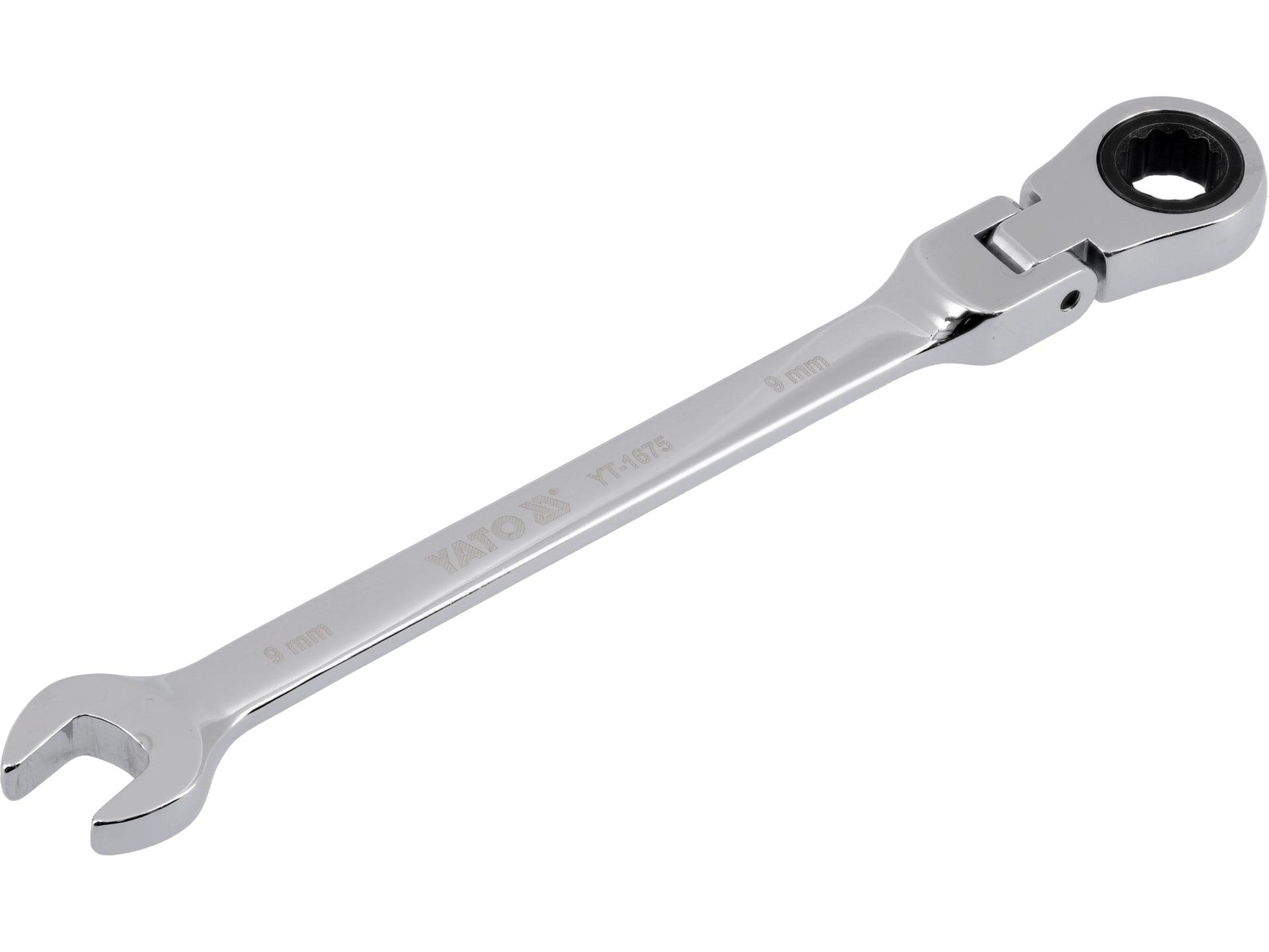 CHEIE COMBINATĂ CU CLICHET ȘI CAP FLEXIBIL 9MM YATO YT-1675