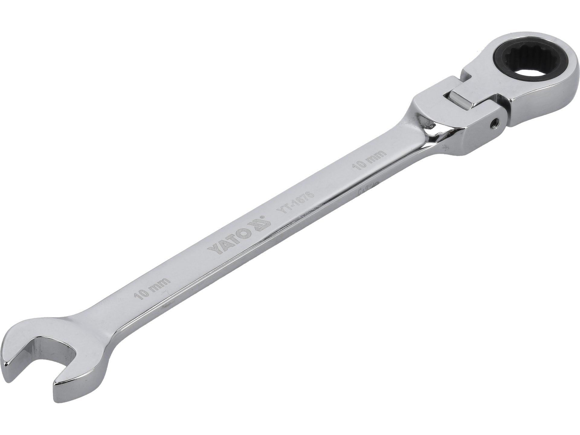 CHEIE COMBINATĂ CU CLICHET ȘI CAP FLEXIBIL 10MM YATO YT-1676