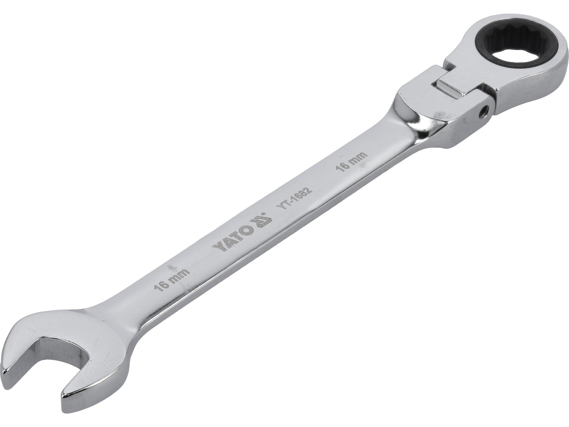 CHEIE COMBINATĂ CU CLICHET ȘI CAP FLEXIBIL 16MM YATO YT-1682