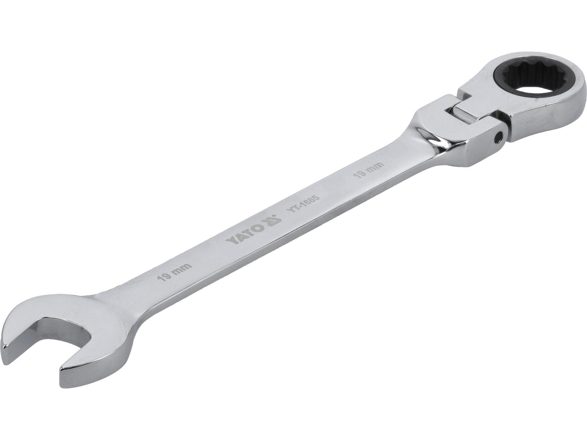 CHEIE COMBINATĂ CU CLICHET ȘI CAP FLEXIBIL 19MM YATO YT-1685