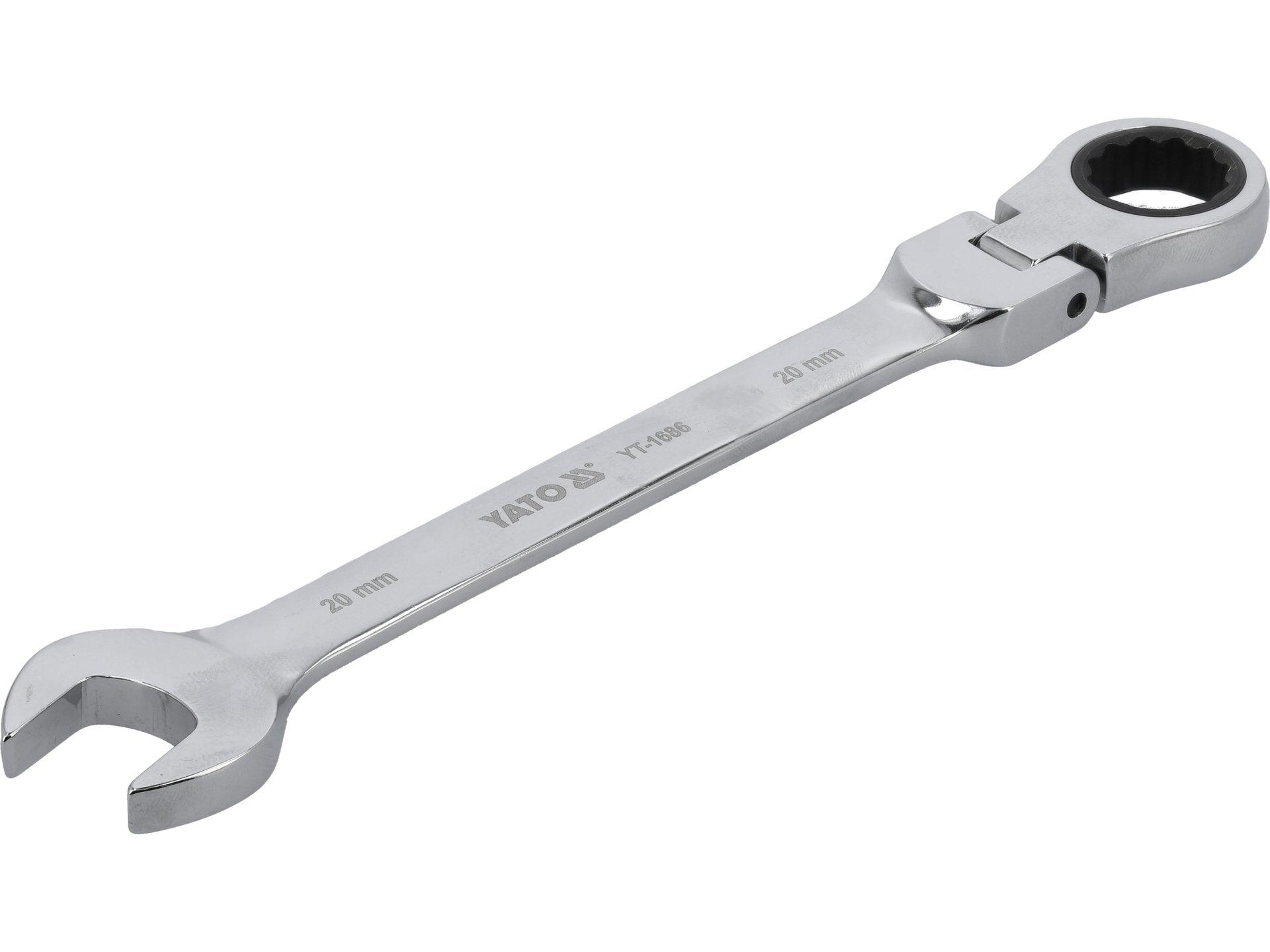 CHEIE COMBINATĂ CU CLICHET ȘI CAP FLEXIBIL 20MM YATO YT-1686