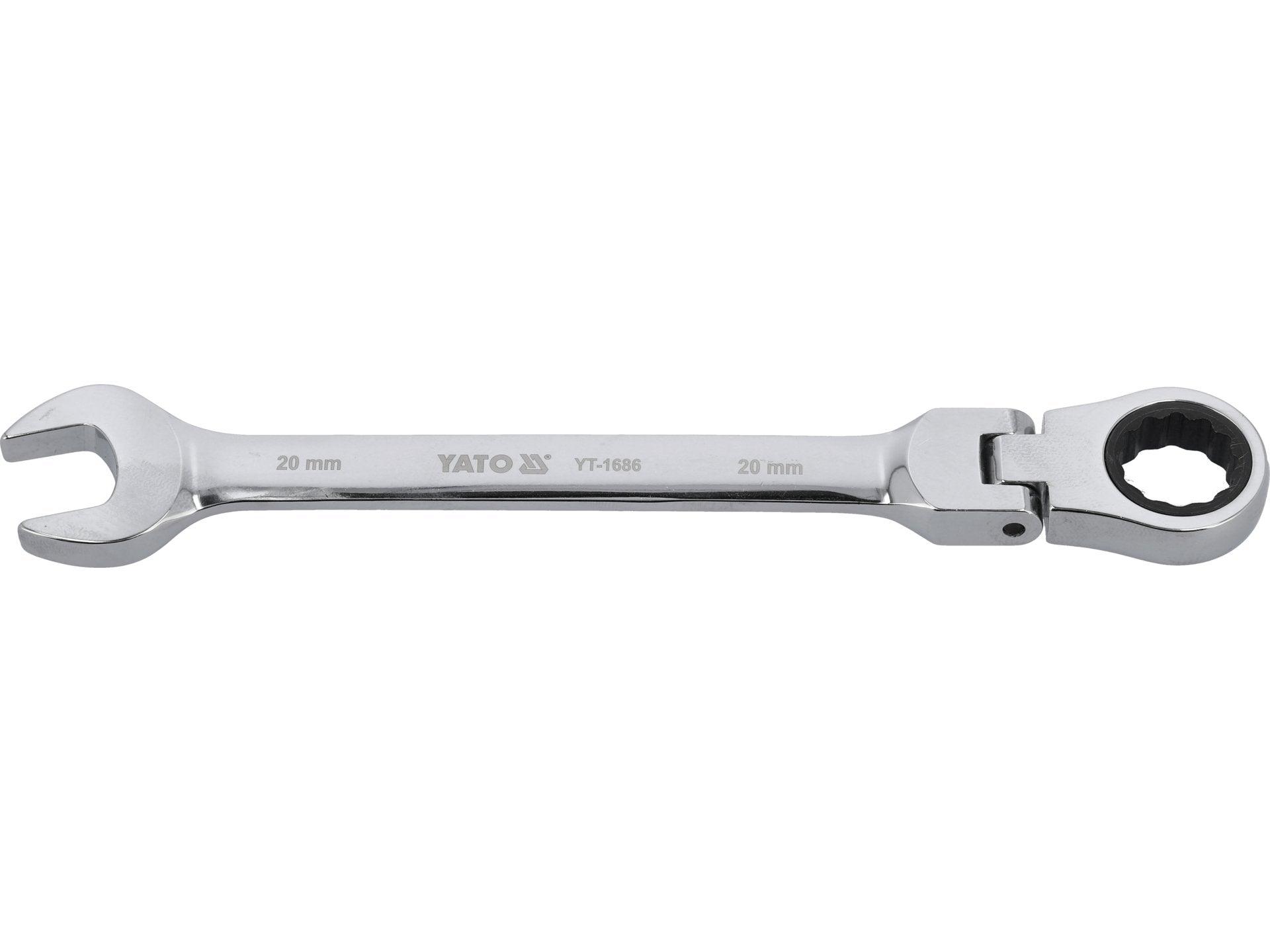 CHEIE COMBINATĂ CU CLICHET ȘI CAP FLEXIBIL 20MM YATO YT-1686