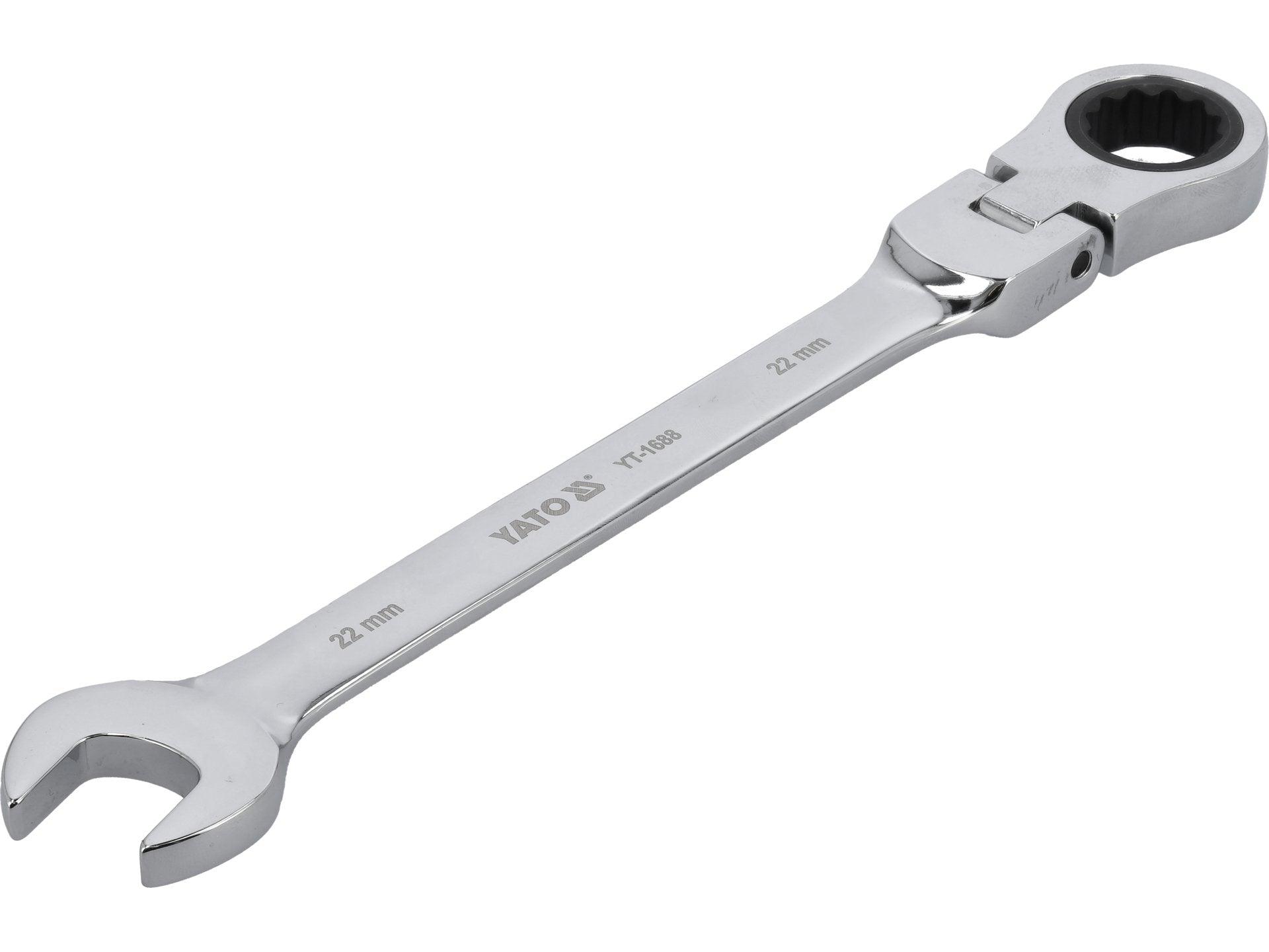 CHEIE COMBINATĂ CU CLICHET ȘI CAP FLEXIBIL 22MM YATO YT-1688