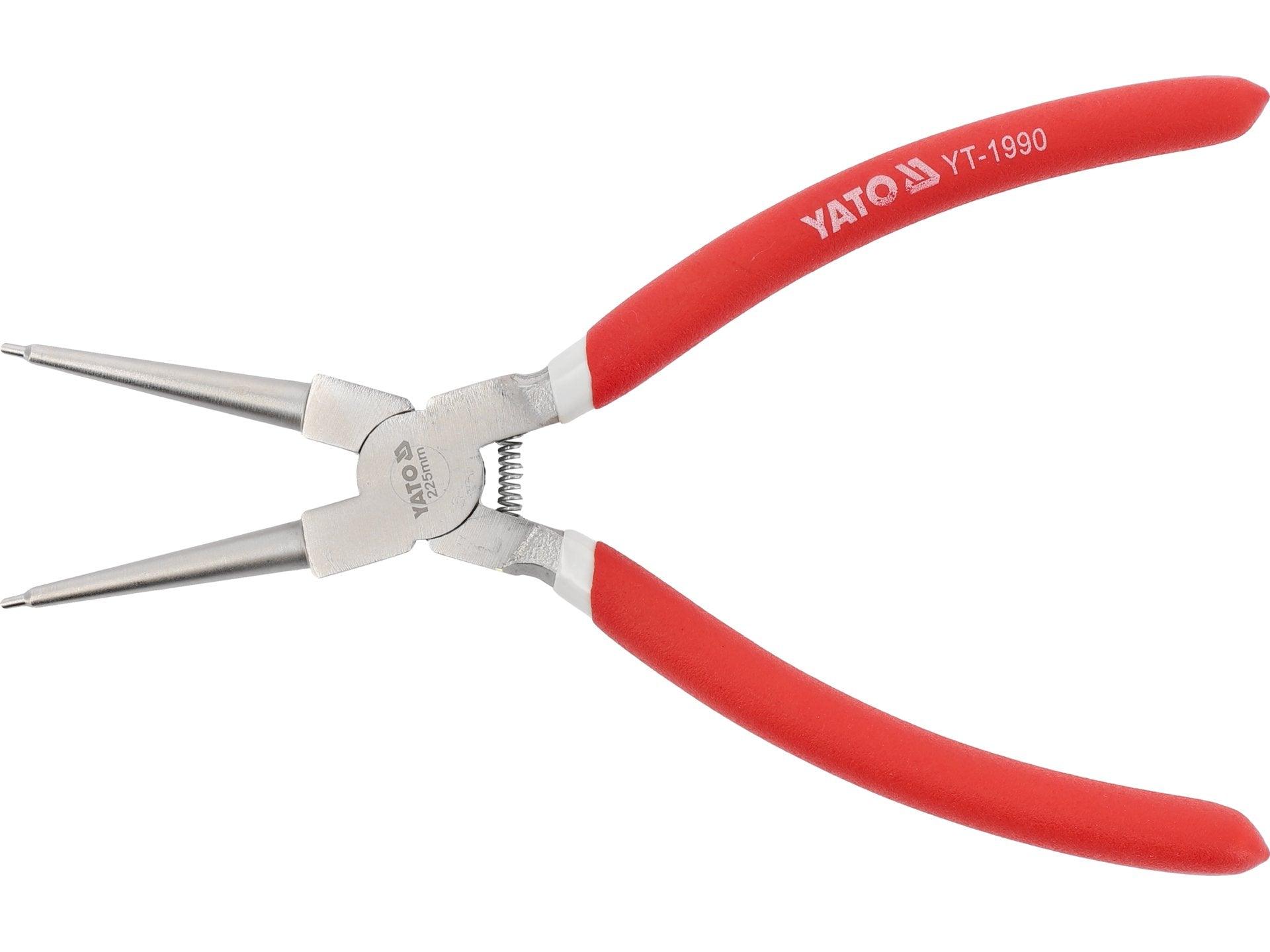 CLEȘTE INELE SIGURANȚĂ CU VÂRF DREPT, 225MM YATO YT-1990