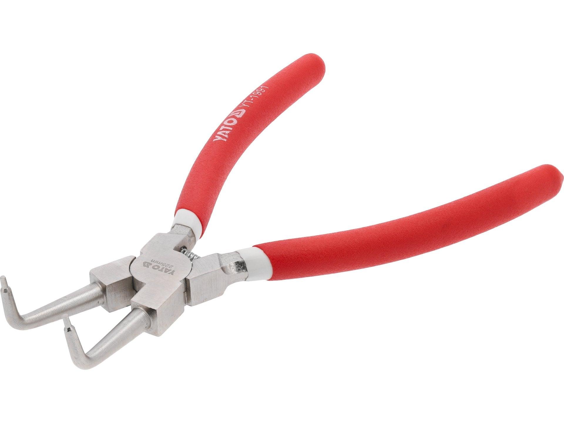 CLEȘTE INELE SIGURANȚĂ CU VÂRF ÎNDOIT, 225MM YATO YT-1991