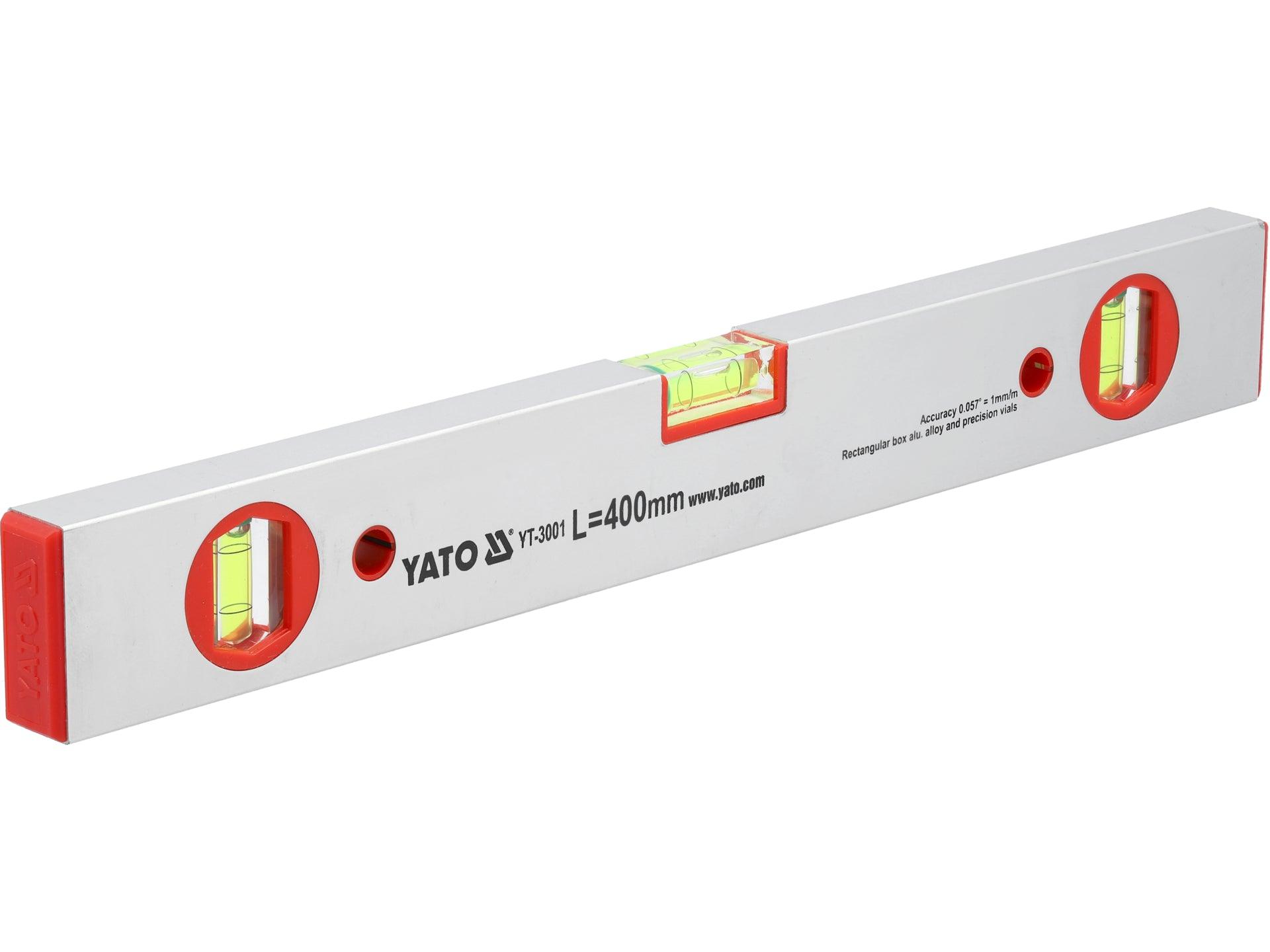 NIVELĂ ALUMINIU 400MM, 3 BULE YATO YT-3001