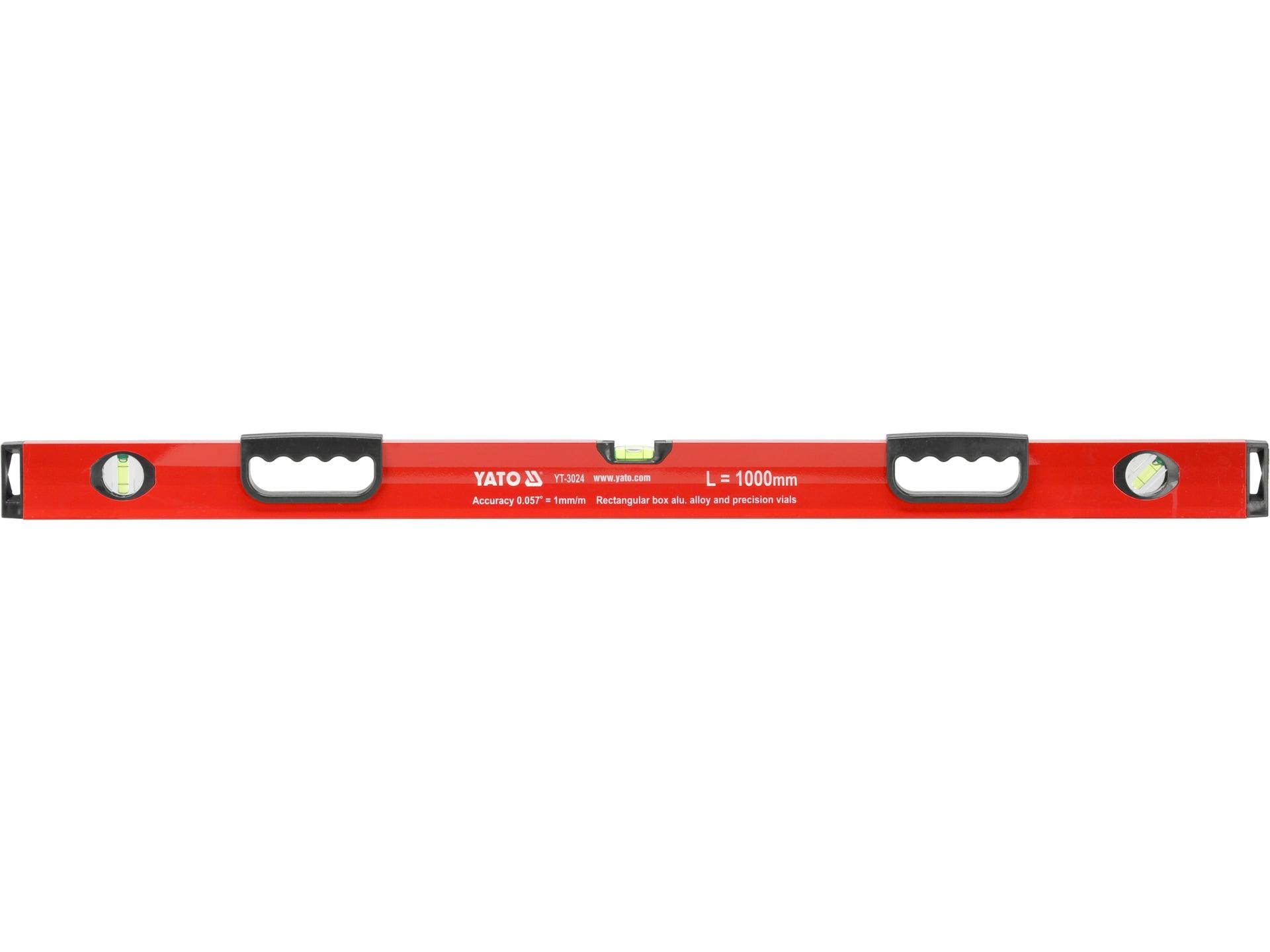 NIVELĂ ALUMINIU 1000MM, 3 BULE YATO YT-3024