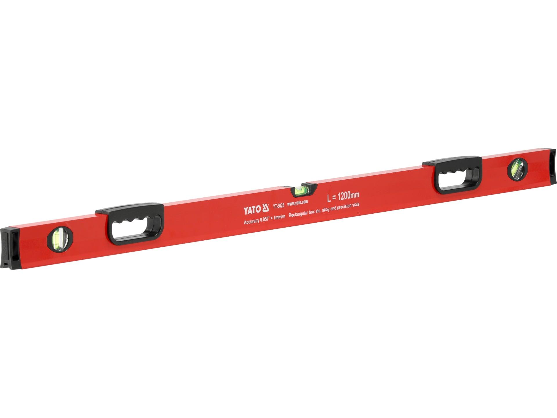 NIVELĂ ALUMINIU 1200MM, 3 BULE YATO YT-3025