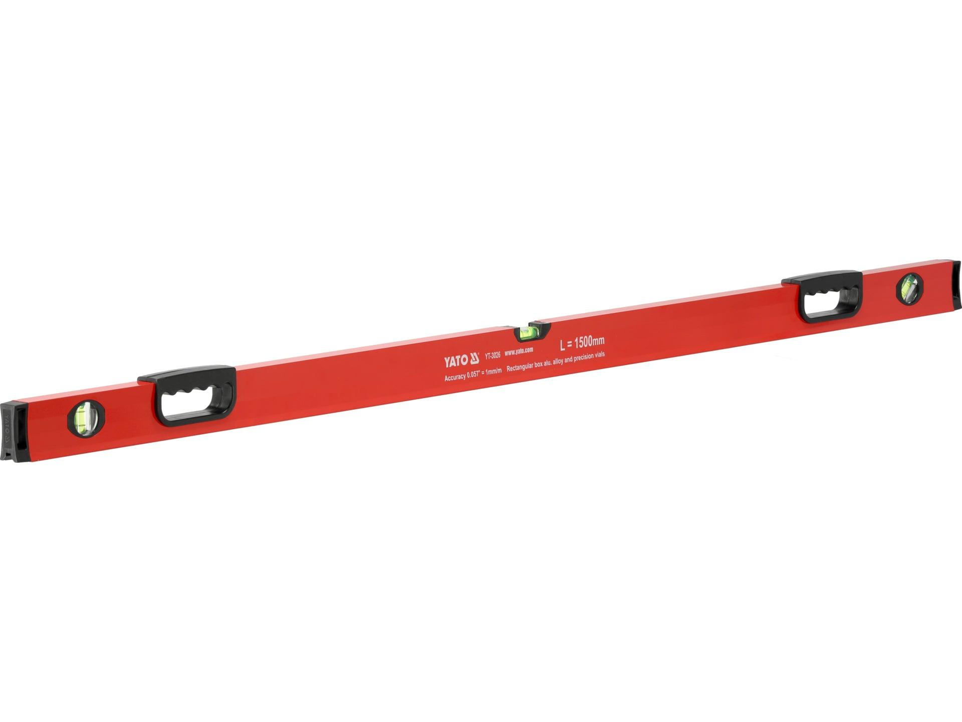 NIVELĂ ALUMINIU 1500MM, 3 BULE YATO YT-3026