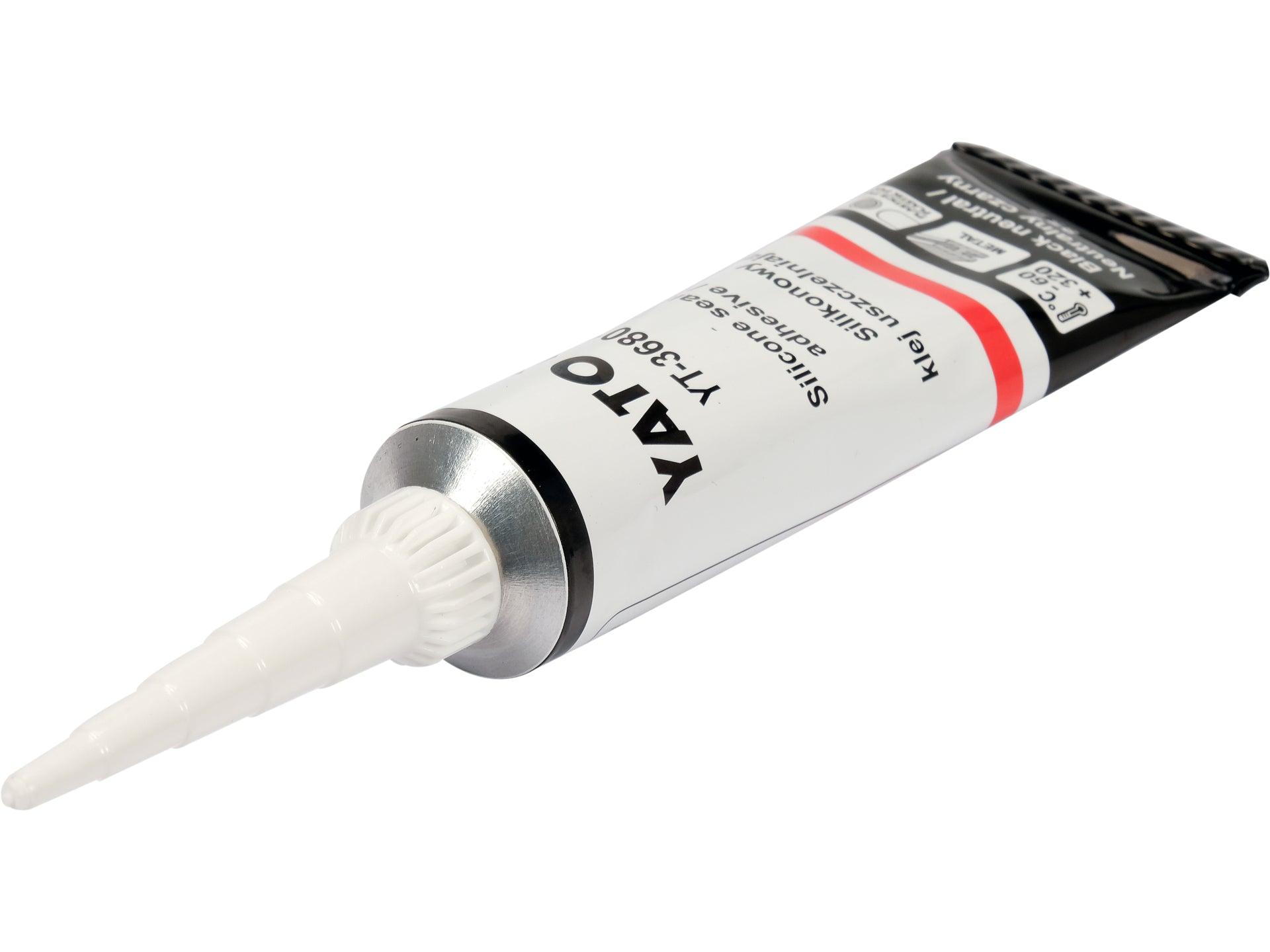 ADEZIV SIGILANT SILICONIC, 85G, NEGRU YATO YT-36801