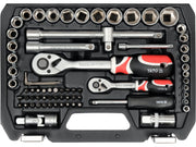 SET DE SCULE 1/2'', 1/4'', 72 PIESE YATO YT-38782