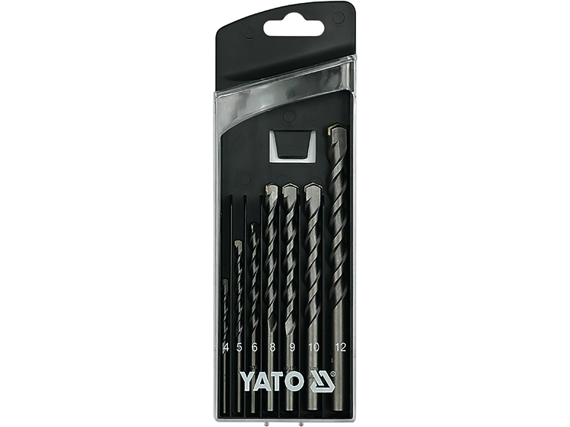 SET BURGHIE BETON, 7 BUC, 4-12MM YATO YT-4390