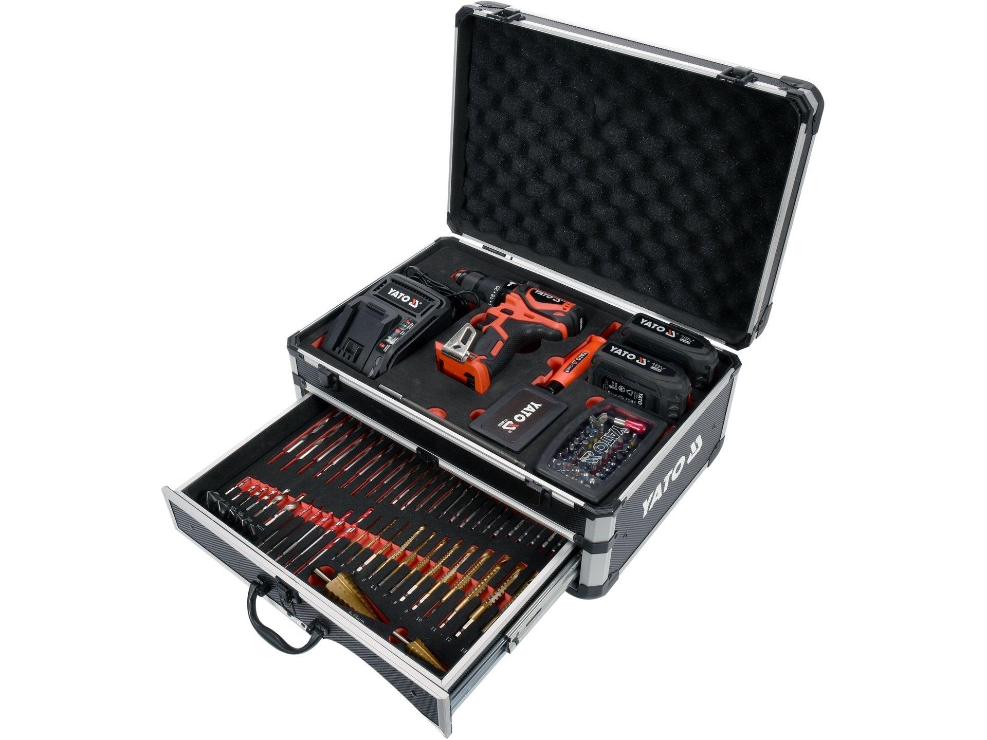 SET AUTOFILETANTĂ 18V, 126 PIESE, 2 ACUMULATORI YATO YT-44250