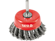 PERIE CUPĂ CU AX 75MM, CU TOROANE DIN SÂRMĂ YATO YT-4752