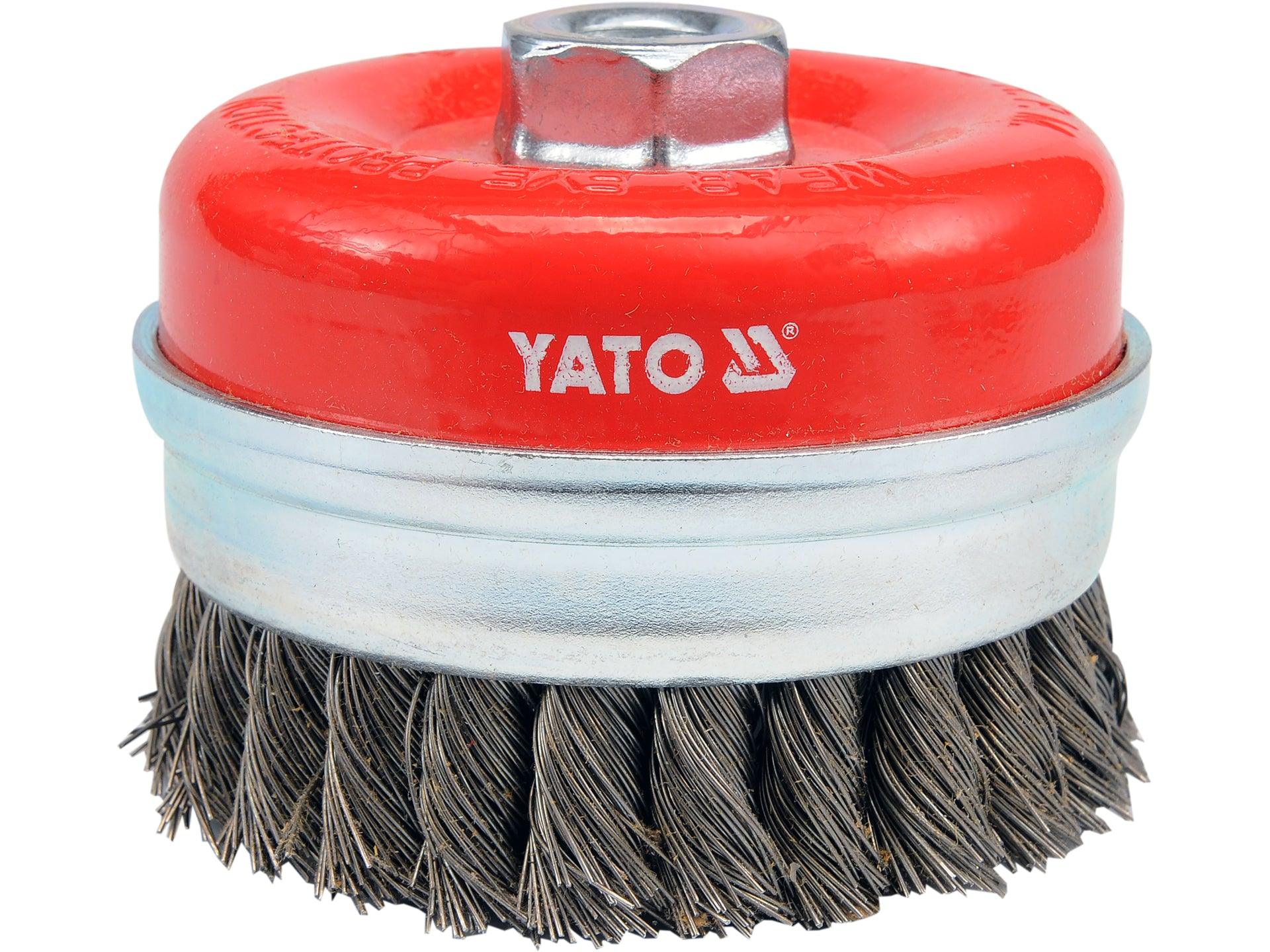 PERIE CUPĂ 100MM, PRINDERE M14, CU TOROANE DIN SÂRMĂ YATO YT-4769