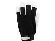 MĂNUȘI LUCRU MĂRIMEA 10, BUMBAC/PIELE NEGRU YATO YT-74640