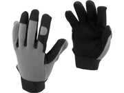 MĂNUȘI DE LUCRU DIN PIELE SINTETICĂ, GRI/NEGRU, MĂRIMEA 8 YATO YT-74651