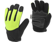 MĂNUȘI DE LUCRU DIN PIELE SINTETICĂ, GALBEN/NEGRU, MĂRIMEA 8 YATO YT-74654