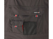 PANTALONI DE LUCRU CU PIEPTAR, BASALT, MĂRIMEA 2XL YATO YT-80157