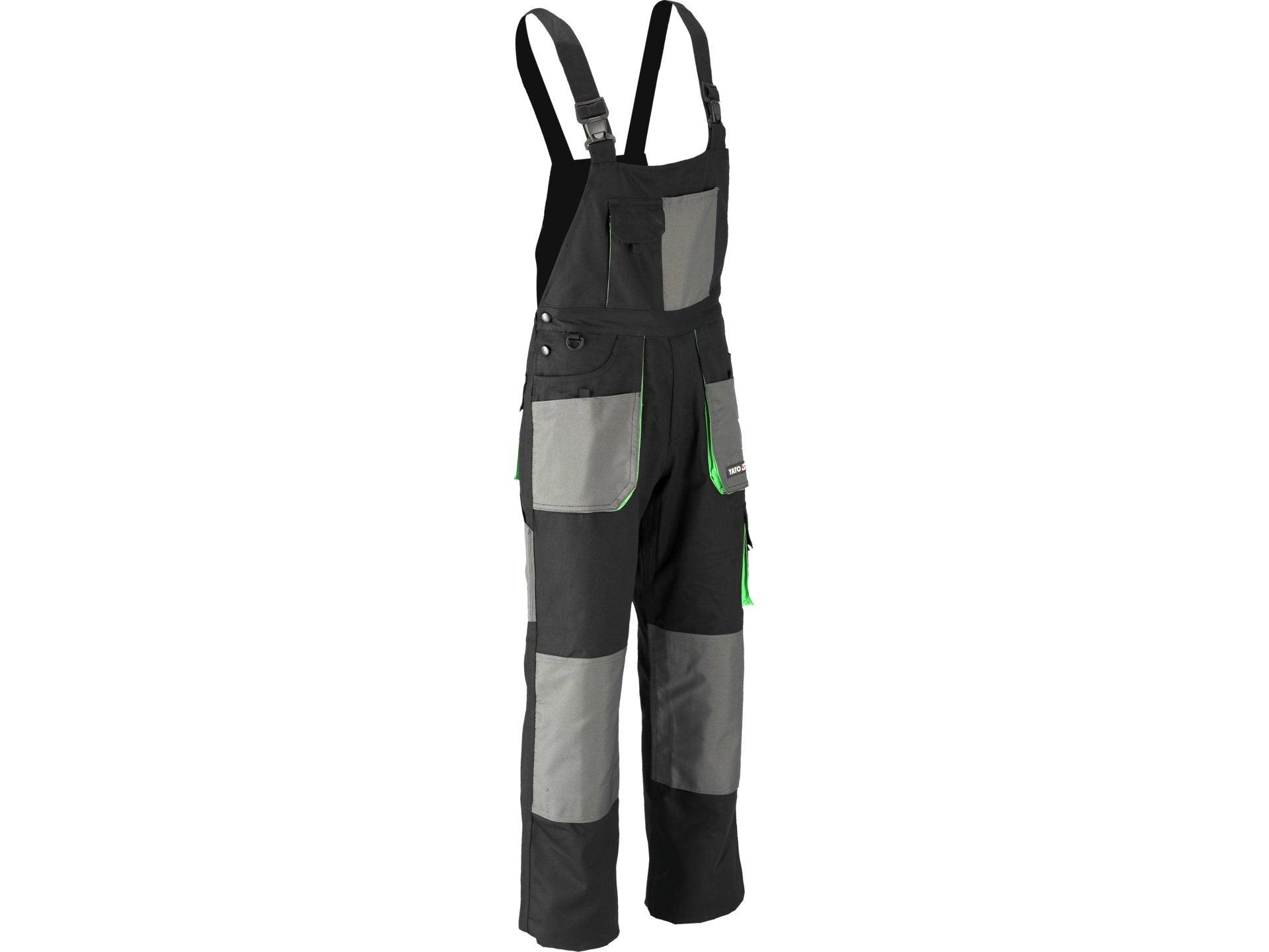 PANTALONI DE LUCRU CU PIEPTAR, PALEA, MĂRIMEA M YATO YT-80171