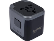 ADAPTOR UNIVERSAL DE CĂLĂTORIE, 2 X PORT USB YATO YT-81301