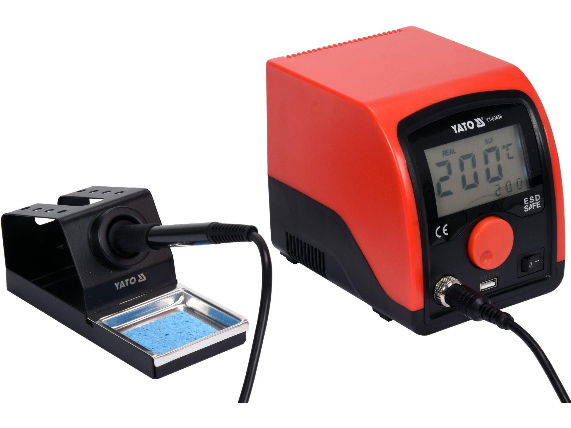 STAȚIE DE LIPIT 75W, CU AFIȘARE LCD 3,5″ YATO YT-82456